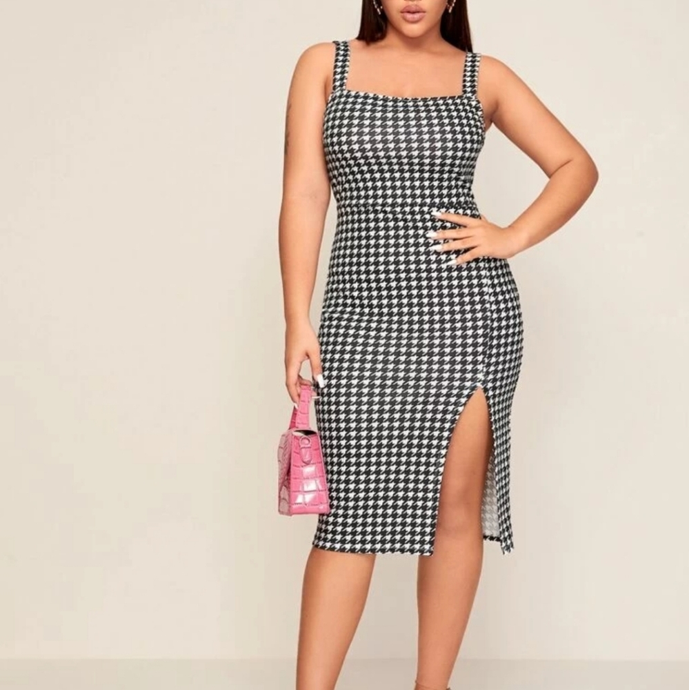 Houndstooth Dress
